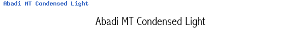 Fuente Abadi MT Condensed Light.TTF