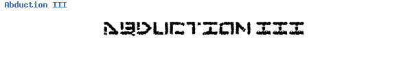 Fuente Abduction III.ttf