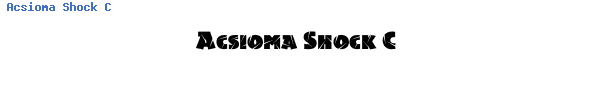 Fuente Acsioma Shock C.ttf