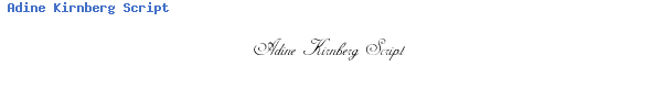 Fuente Adine Kirnberg Script.ttf