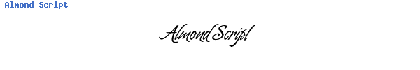 Fuente Almond Script.ttf