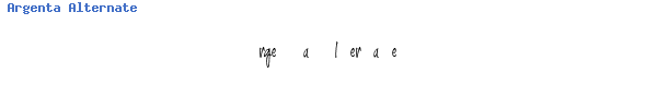 Fuente Argenta Alternate.ttf