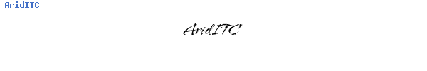 Fuente AridITC.ttf