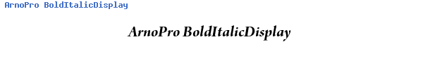 Fuente ArnoPro BoldItalicDisplay.ttf