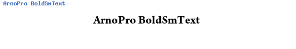 Fuente ArnoPro BoldSmText.ttf
