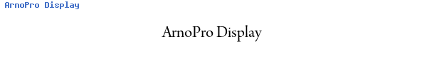 Fuente ArnoPro Display.ttf