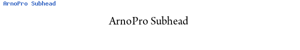 Fuente ArnoPro Subhead.ttf
