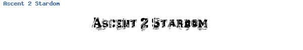 Fuente Ascent 2 Stardom.ttf