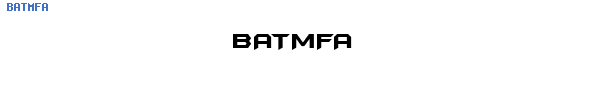 Fuente BATMFA.TTF