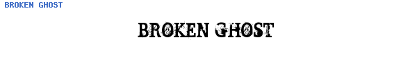 Fuente BROKEN GHOST.ttf