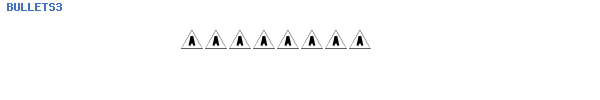 Fuente BULLETS3.TTF
