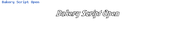 Fuente Bakery Script Open.ttf
