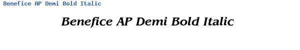 Fuente Benefice AP Demi Bold Italic.ttf