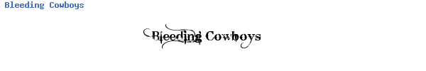 Fuente Bleeding Cowboys.ttf