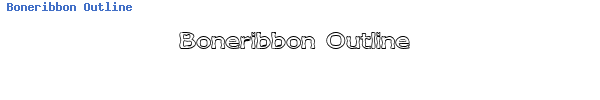 Fuente Boneribbon Outline.ttf