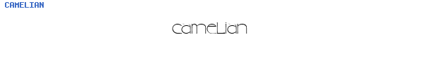Fuente CAMELIAN.TTF