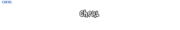 Fuente CHERL.TTF