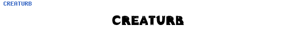 Fuente CREATURB.TTF