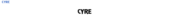 Fuente CYRE.TTF
