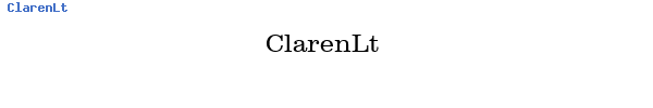 Fuente ClarenLt.ttf