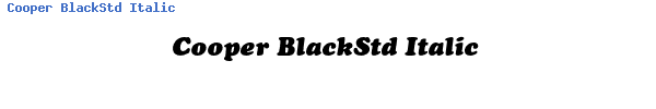 Fuente Cooper BlackStd Italic.ttf