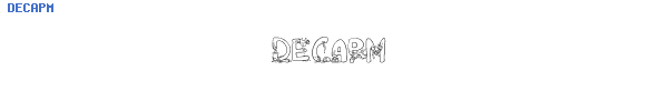Fuente DECAPM.TTF