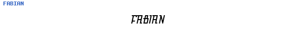 Fuente FABIAN.TTF