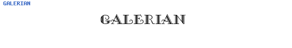 Fuente GALERIAN.TTF
