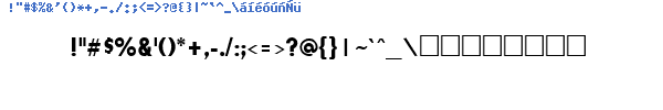 Fuente HAMMRFAT.TTF