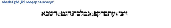 Fuente Hebrew.ttf