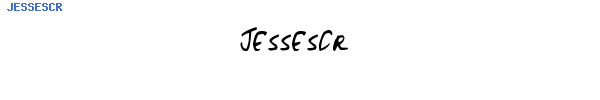 Fuente JESSESCR.TTF
