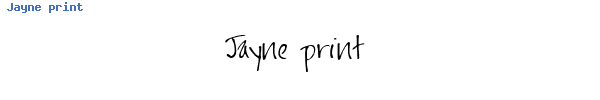 Fuente Jayne print.ttf