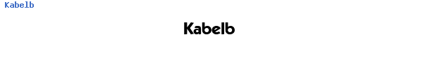 Fuente Kabelb.ttf