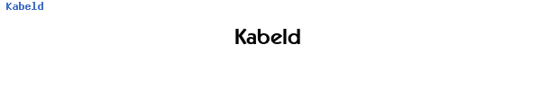 Fuente Kabeld.ttf