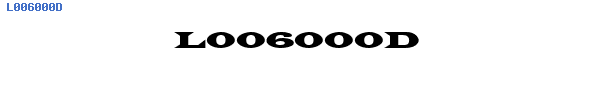Fuente L006000D.TTF