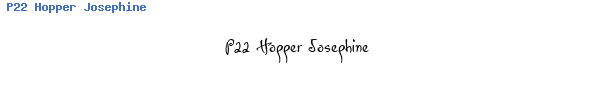 Fuente P22 Hopper Josephine.ttf