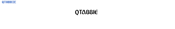 Fuente QTABBIE.TTF