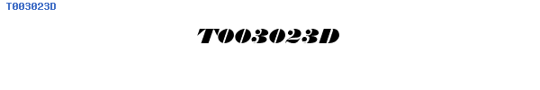 Fuente T003023D.TTF