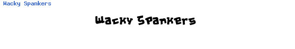 Fuente Wacky Spankers.ttf