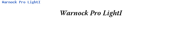 Fuente Warnock Pro LightI.ttf