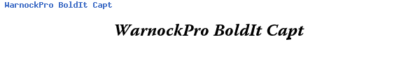 Fuente WarnockPro BoldIt Capt.ttf