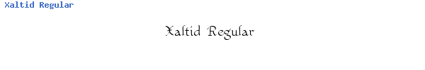 Fuente Xaltid Regular.TTF