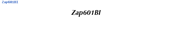Fuente Zap601BI.ttf