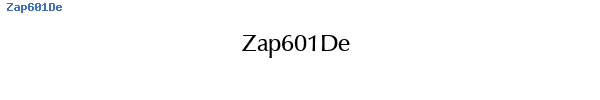 Fuente Zap601De.ttf
