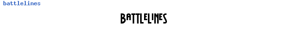 Fuente battlelines.ttf