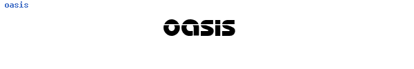 Fuente oasis.TTF