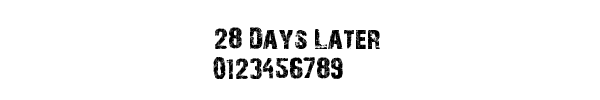 Fuente 28 Days Later.ttf