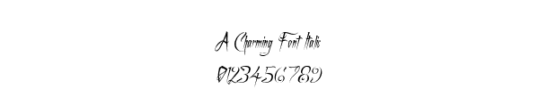 Fuente A Charming Font Italic.TTF