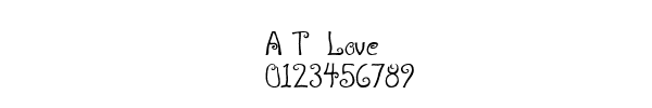 Fuente A T  Love.ttf