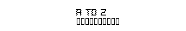 Fuente A to Z.ttf